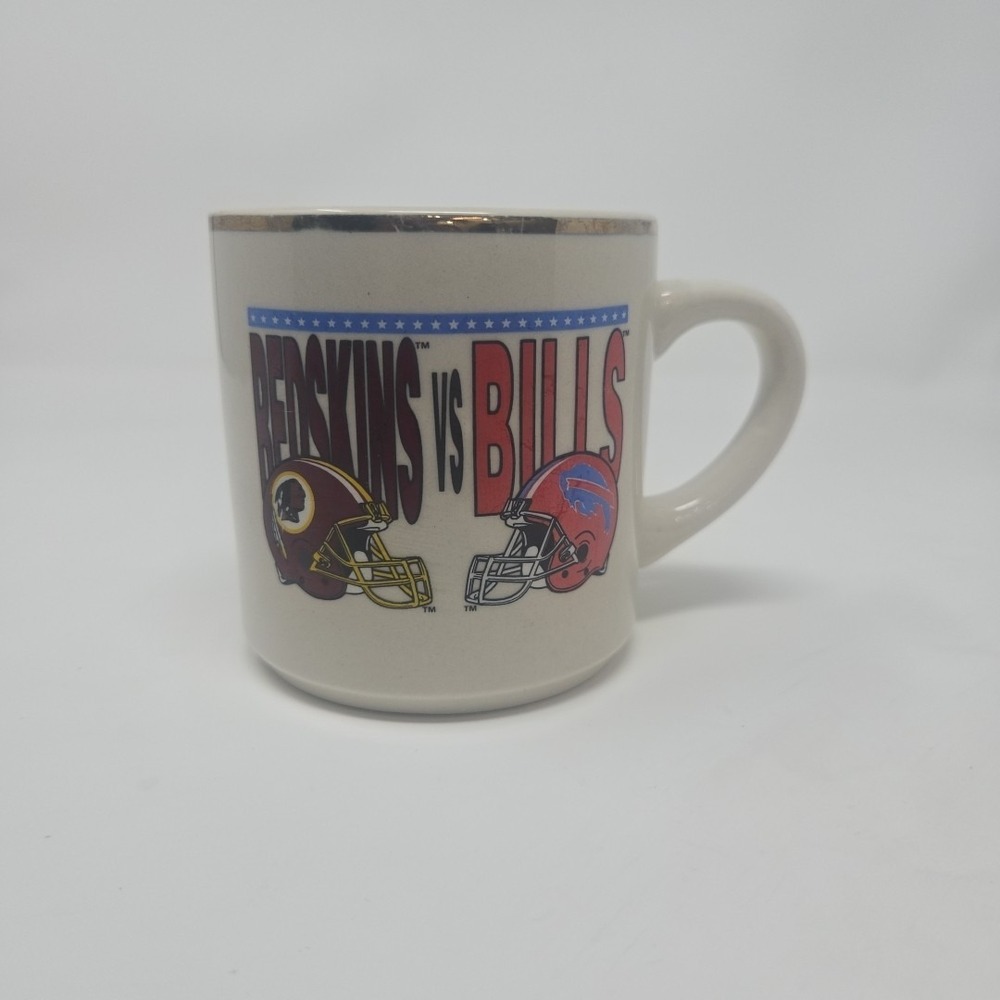 VTG 1992 Super Bowl XXVI Washington Vs Buffalo Bills Ceramic Coffee Mug